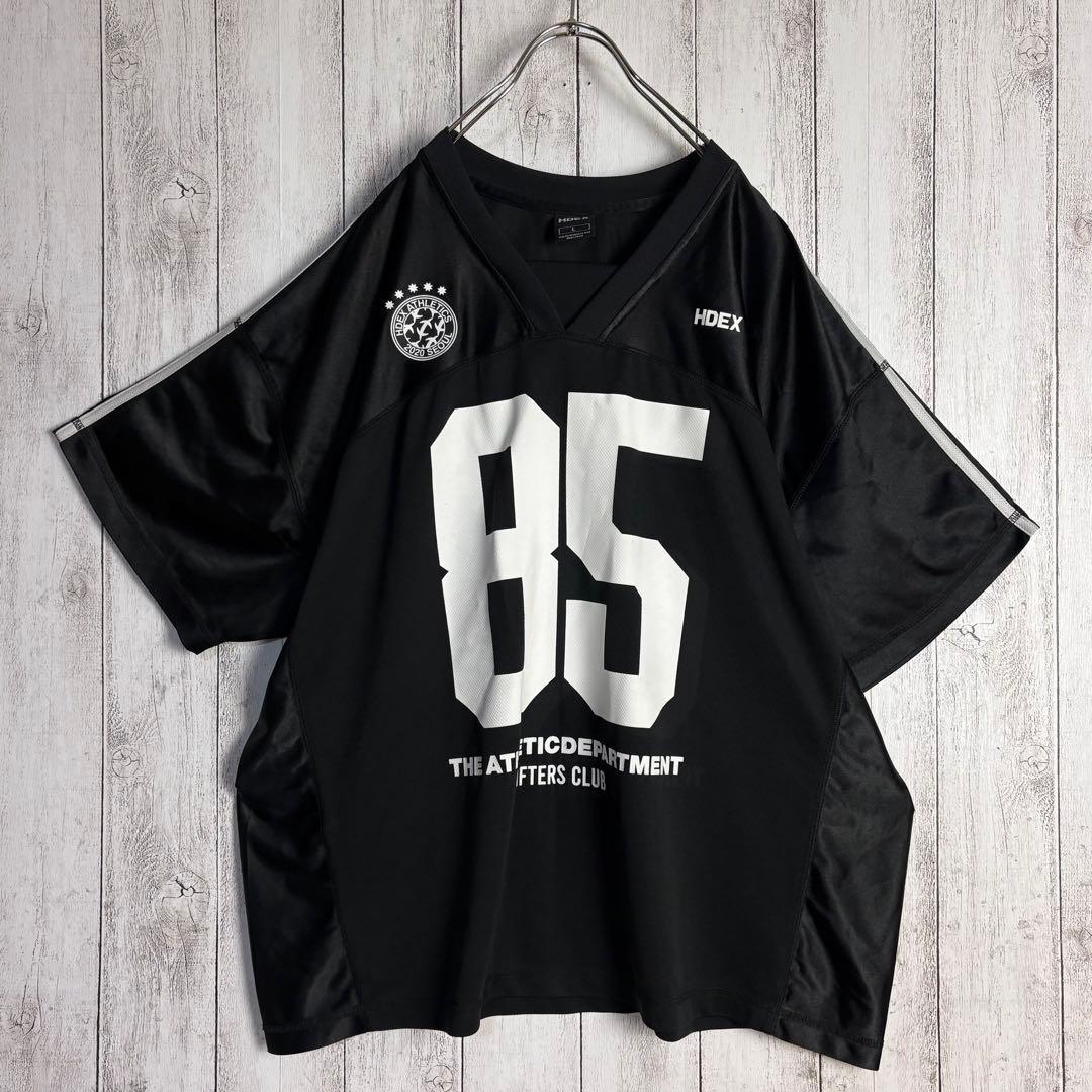 【美品・Lサイズ】エイチデックス HDEX 両面プリントTシャツ 黒 ブラック