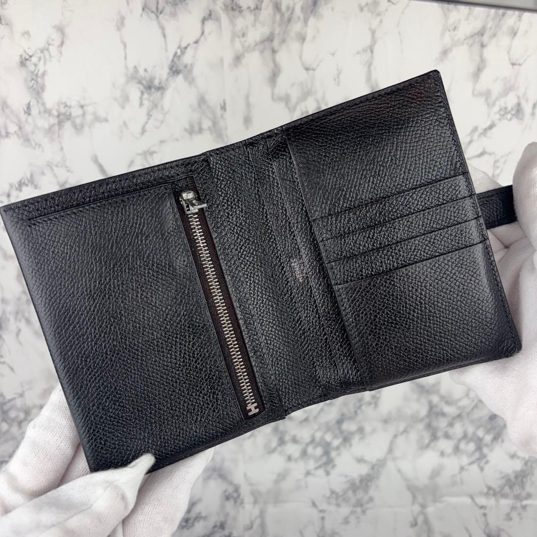 144 HERMES ベアン　コンパクト二つ折り財布