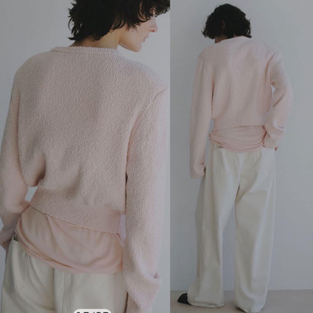 ETRE TOKYO 26SS ファンシーヤーンクルー ネックニットカーディガン