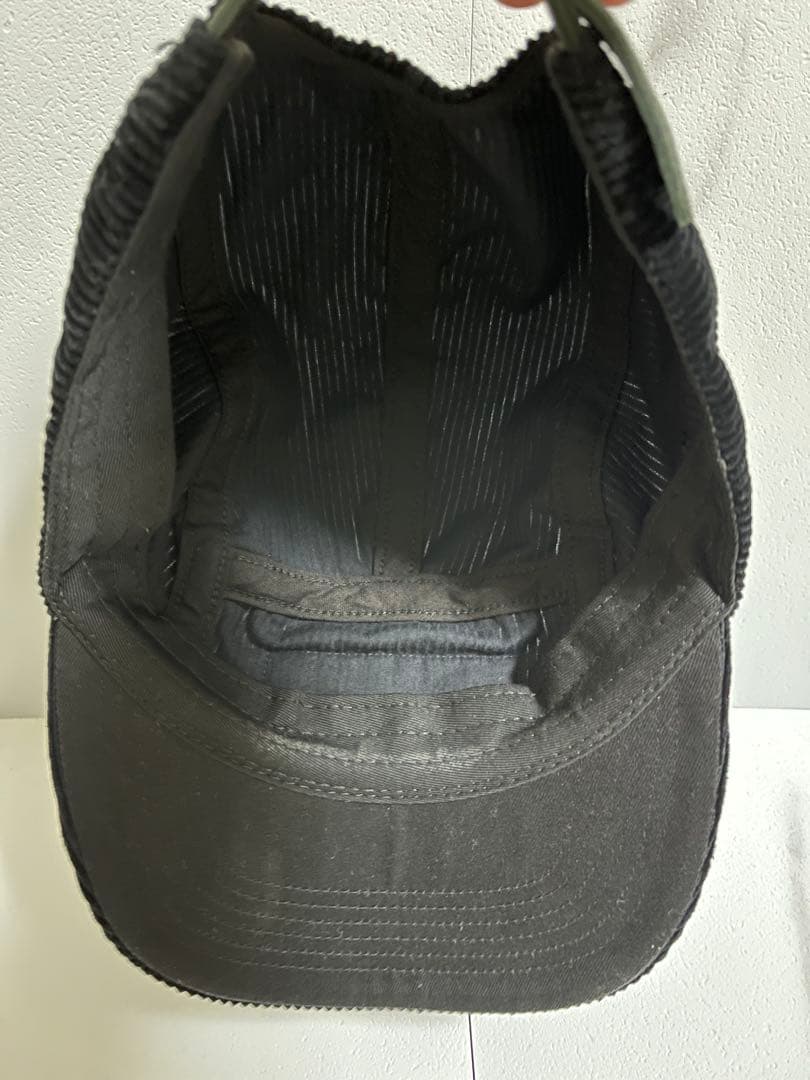 【美品】Supreme キャンプキャップブラック コーデュロイ