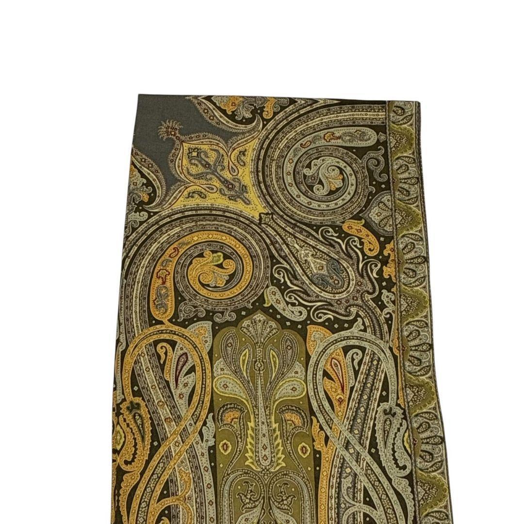 極美品✨ETRO エトロ シルク混 大判ストール スカーフ ペイズリー イタリア