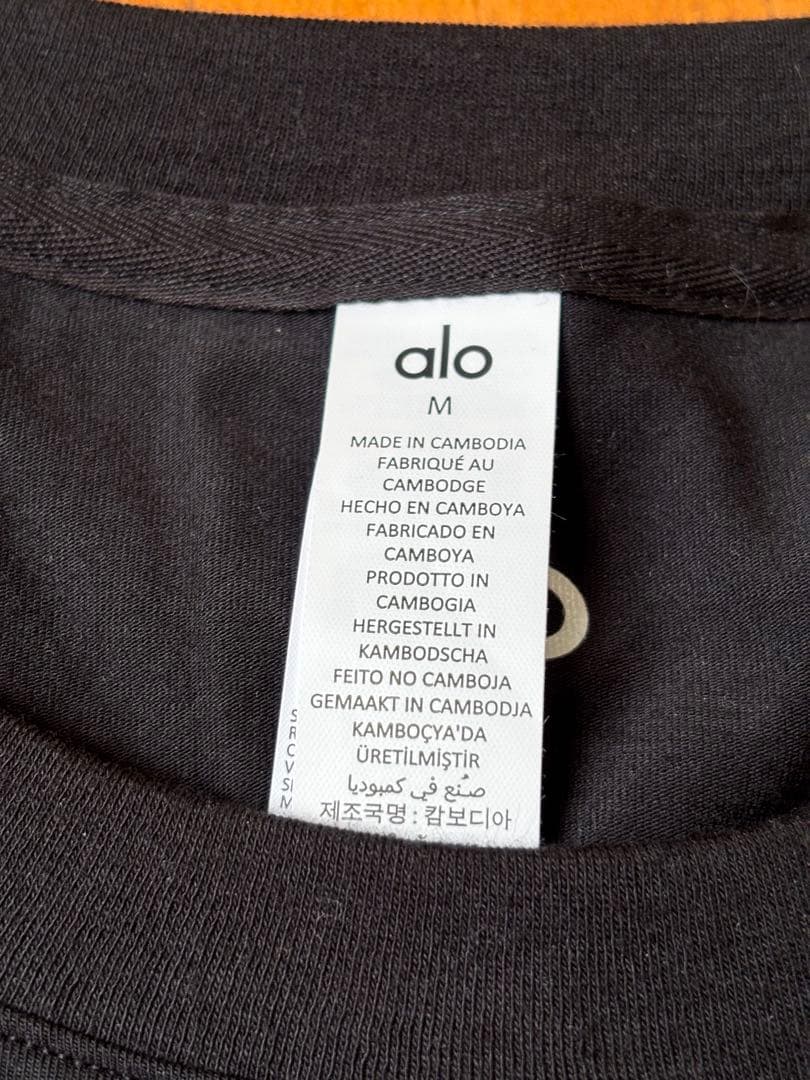 Alo Vapor アロー　クルーネック半袖　メンズ　M 黒