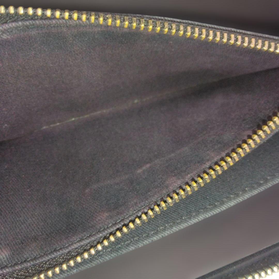 【良品】ヴィヴィアンウエストウッド 長財布 オーブ ヴィーガン ジャガード 黒