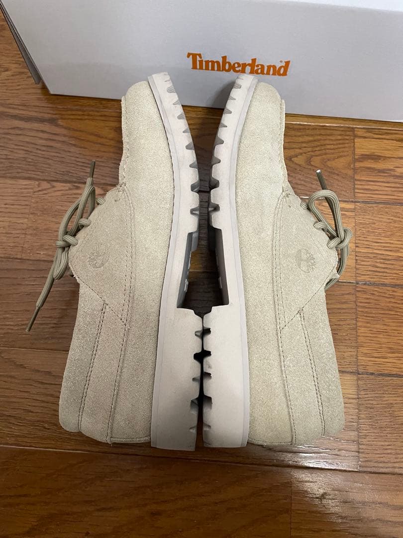 ネルネル　timberland スエードデッキシューズ　ベージュ