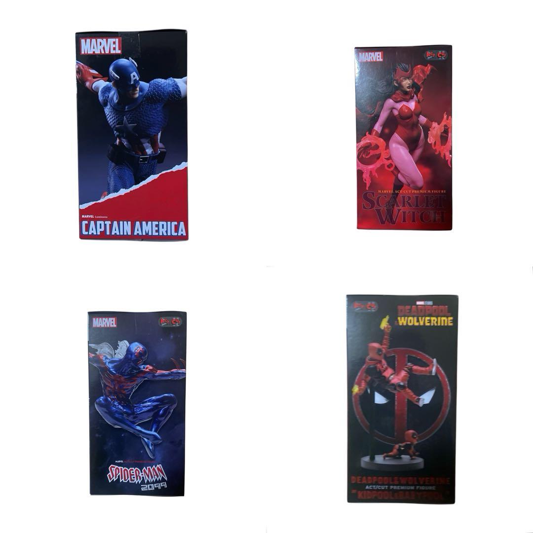 MARVEL マーベル ACT/CUTプレミアム フィギュア 4種セット