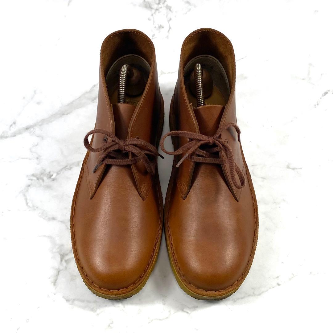 【新品級】 クラークス Clarks デザートブーツ ブラウン レザー US7