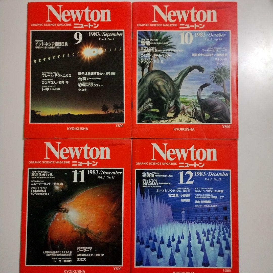 Newton ニュートン 1982~1986年　44冊
