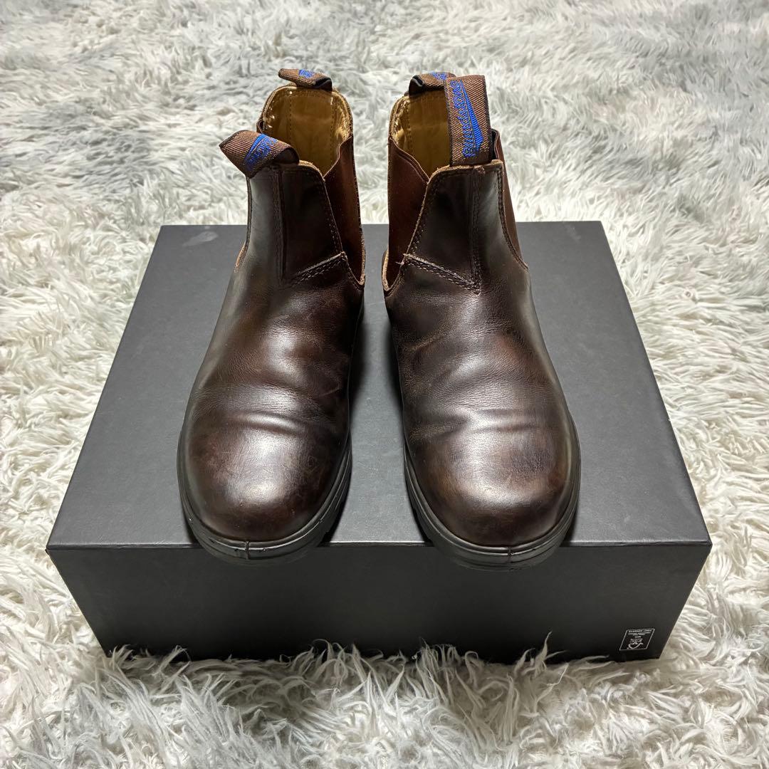 【良品】Blundstone 本革 サイドゴアブーツ BROWN 4 3M断熱