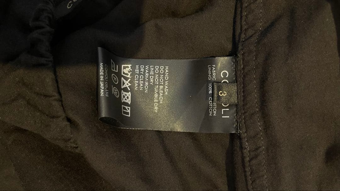 COMOLI 25ss KHADIコットンセットアップ 3