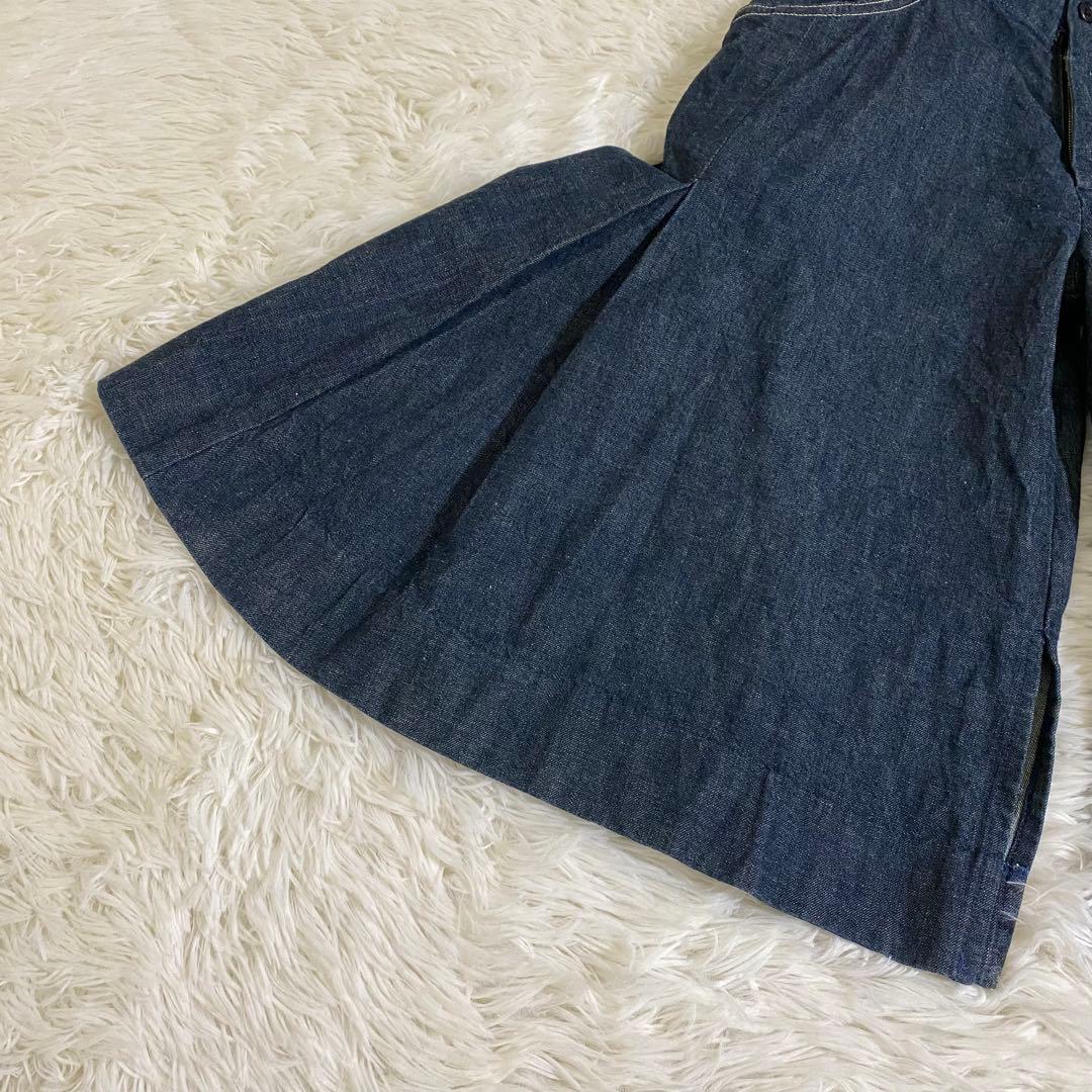 KAPITAL キャピタル　ワイド　デニムパンツ　クロップドXS レディース
