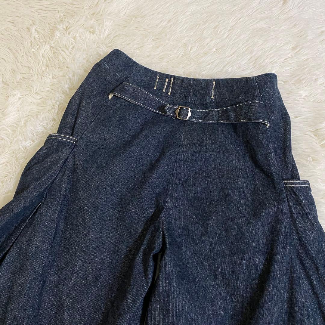 KAPITAL キャピタル　ワイド　デニムパンツ　クロップドXS レディース