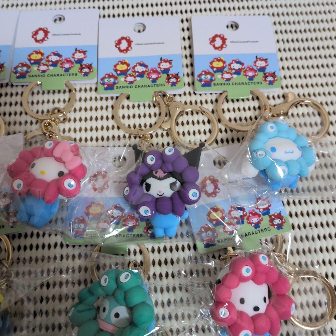関西万博　ミャクミャク　サンリオキャラクター　立体キーホルダー　パステルカラー