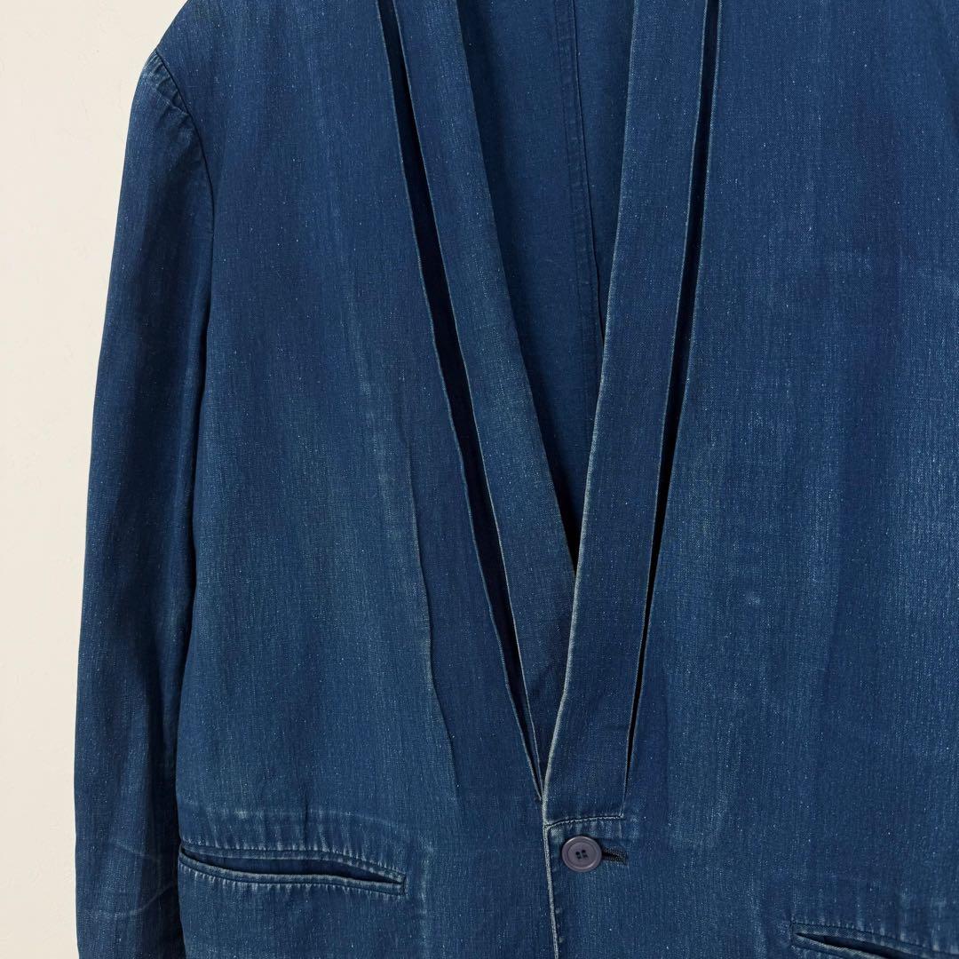 希少 ISSEY MIYAKE 80s 筆タグ 藍染 羽織り 着物 ジャケット