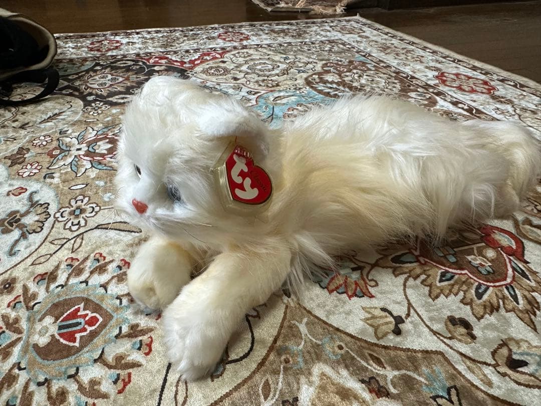 R*o様 Ty バディー　ぬいぐるみ ピーチー　白猫