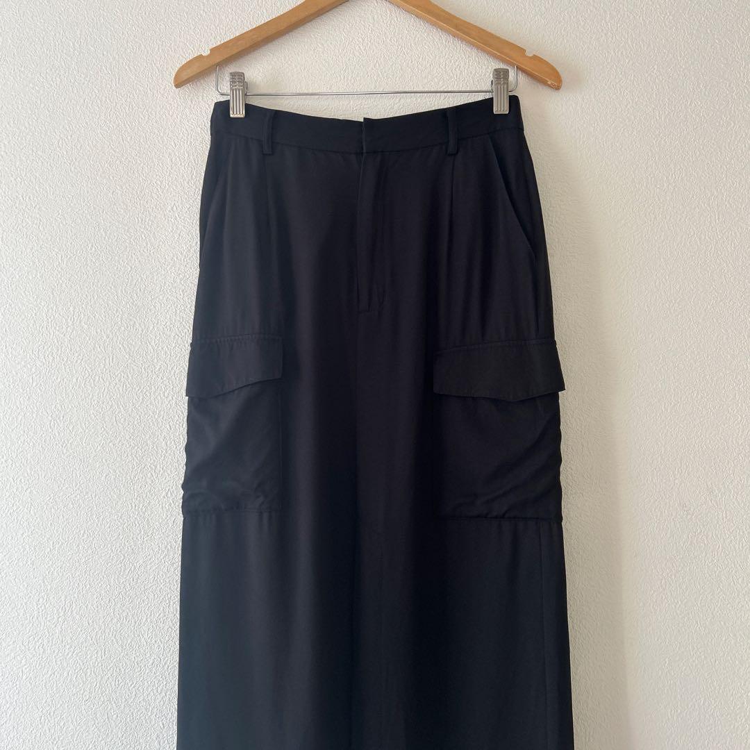 Loungedress 【定価19800円】スリットカーゴスカート　黒