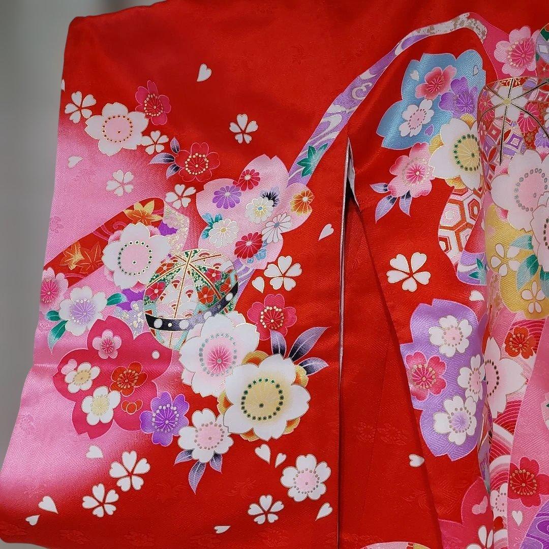 女の子用 お宮参り着物 掛け着 産着 正絹