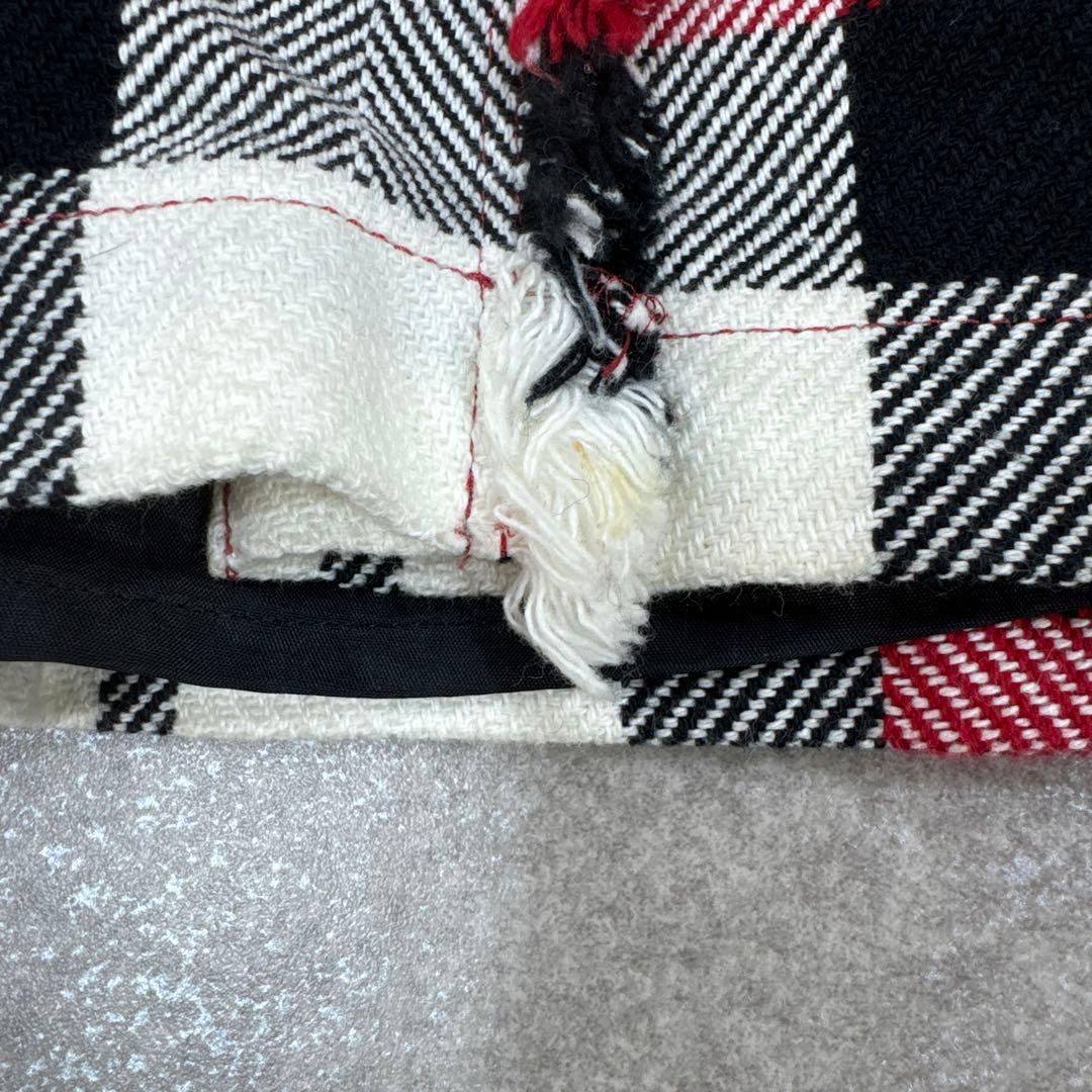 BURBERRY BLUE LABEL キュロットスカート 牛革ベルト 刺繍ロゴ