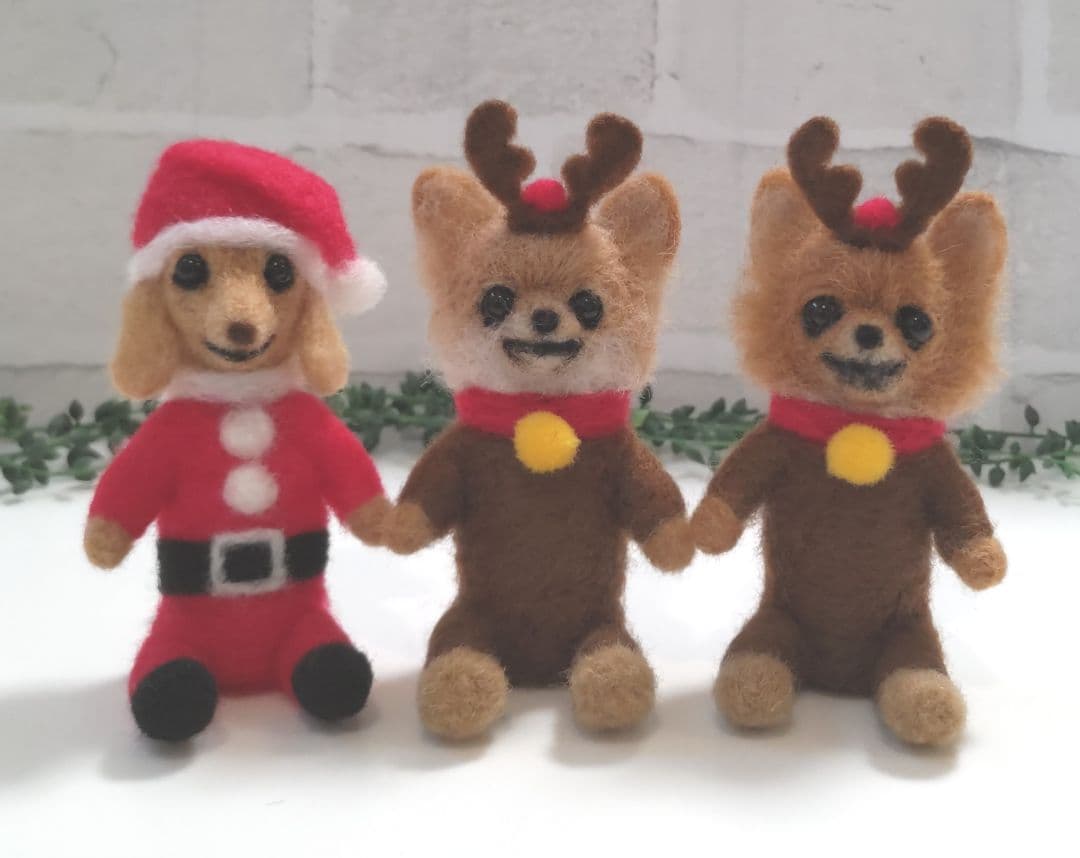 【ひまさく様　追加分】Xmas飾り♡羊毛フェルト♡ハンドメイド
