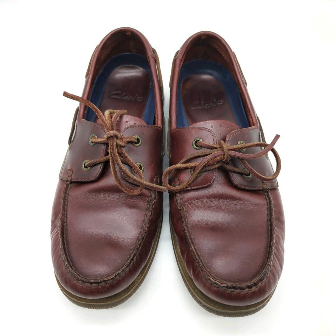 Clarks クラークス デッキシューズ ブラウン レザー