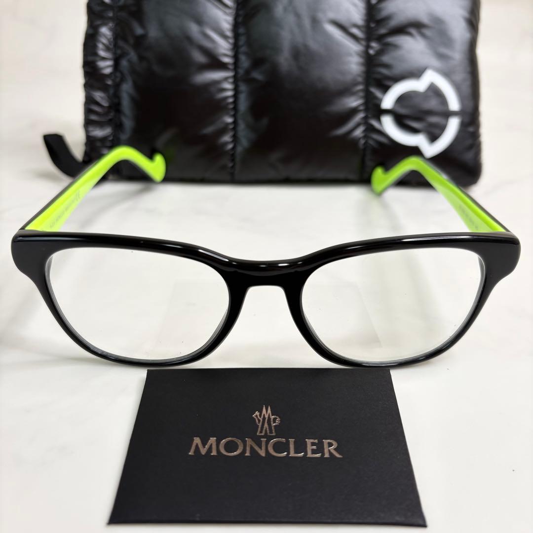 新品未使用 MONCLER モンクレール メガネフレーム ブラック イエロー