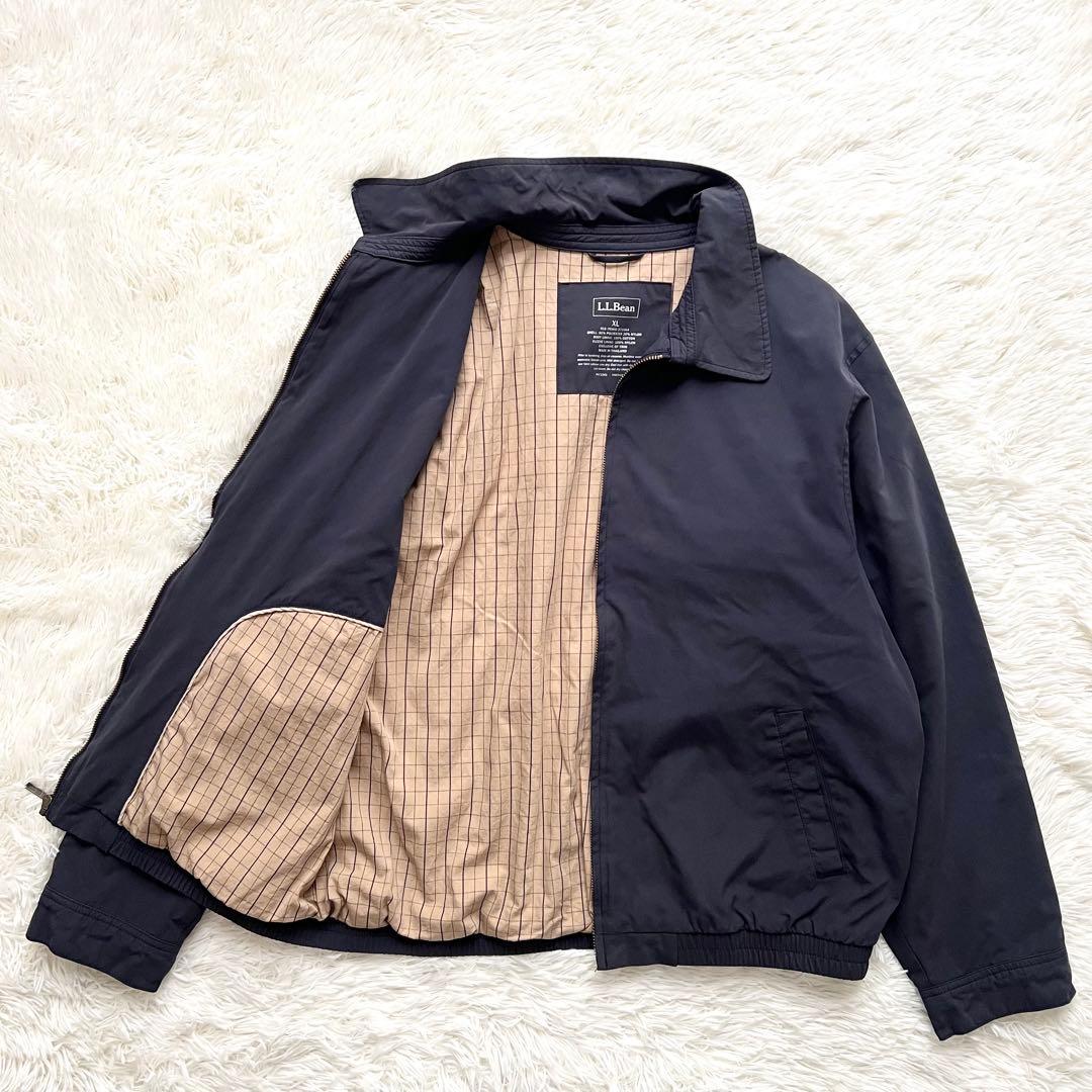 L.L.Bean スイングトップ XL 裏地チェック ネイビー