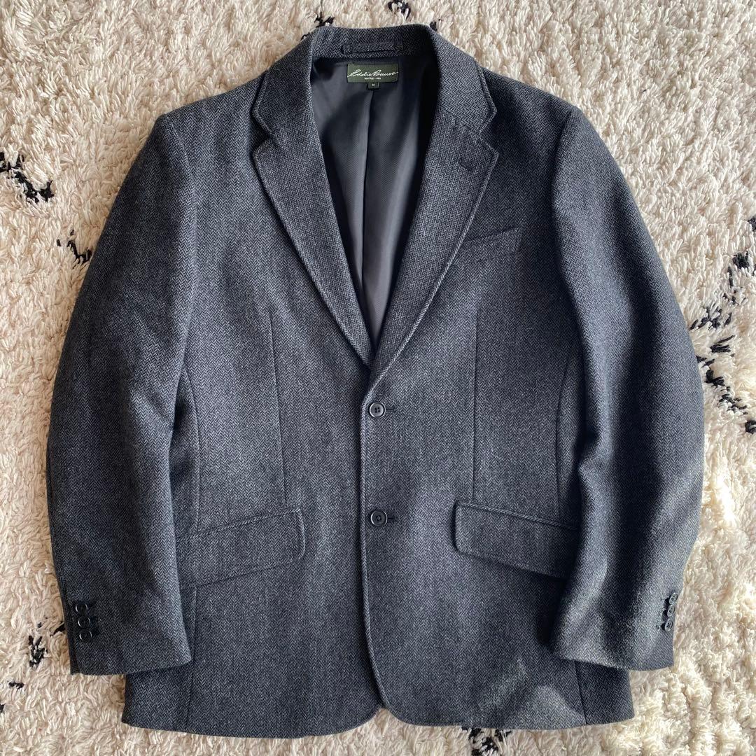 【美品】Eddie Bauer エディーバウワー　ツイードジャケットsize:M