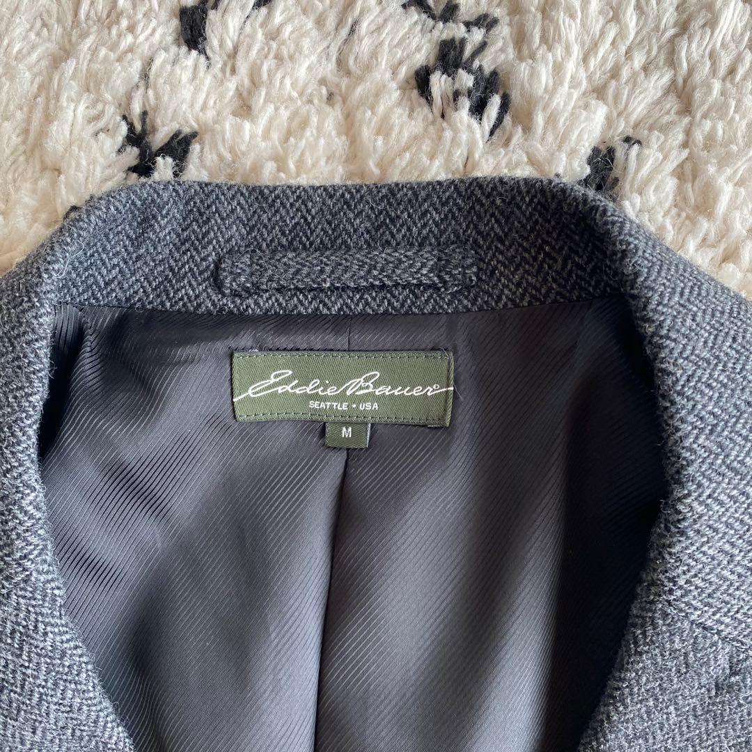 【美品】Eddie Bauer エディーバウワー　ツイードジャケットsize:M