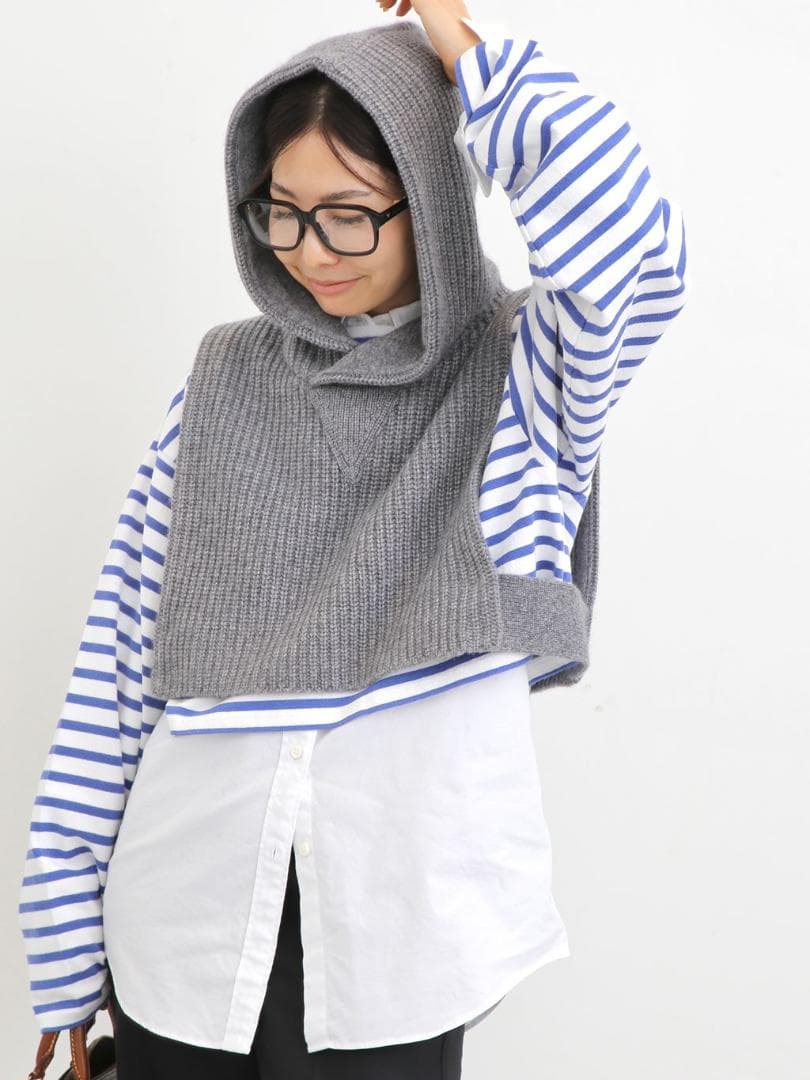 小物 24AW GOOD GRIEF HOODED KNIT SNOOD