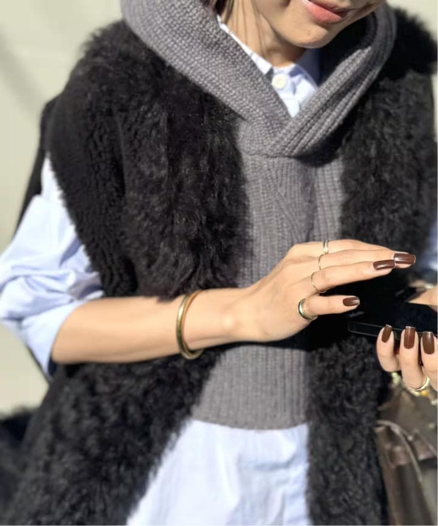 小物 24AW GOOD GRIEF HOODED KNIT SNOOD