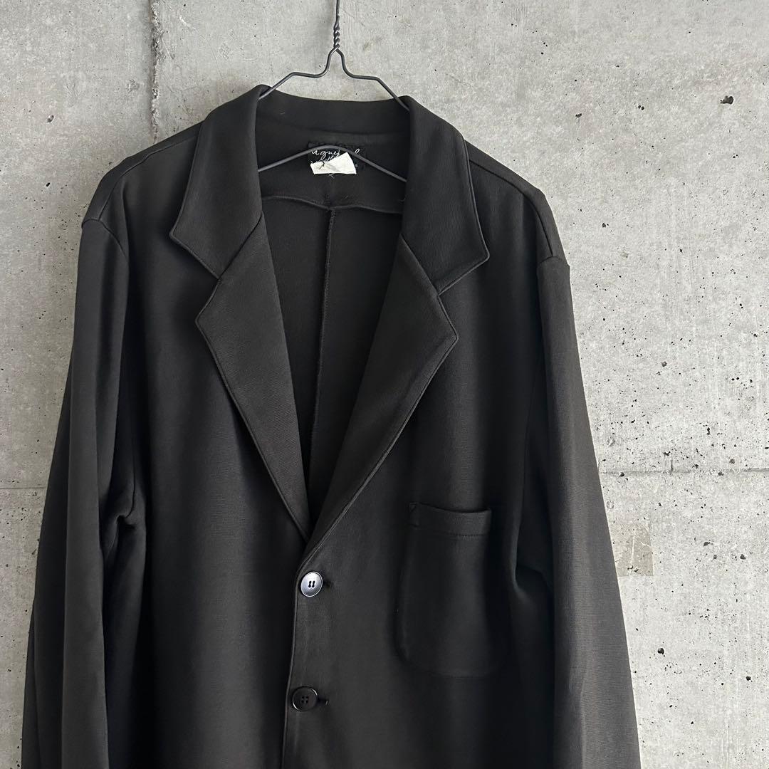 90s agnes b. homme コットン テーラードジャケット スウェット
