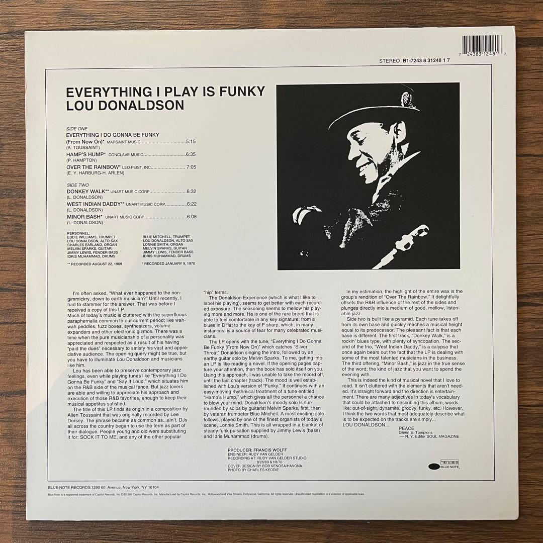 洋楽 Lou Donaldson Everything I Play Is Funky