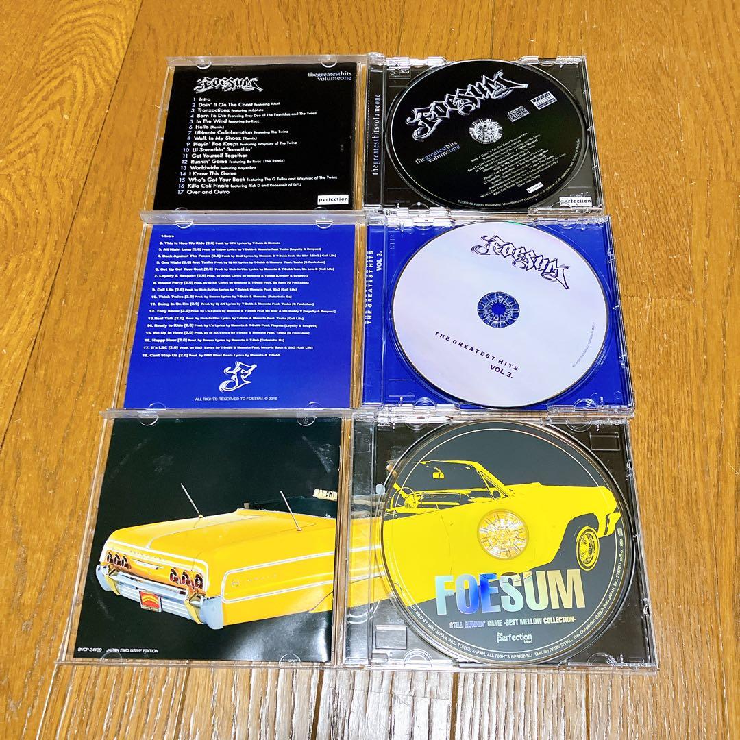 Foesum compilation CD 3枚セット　G-RAP チカーノ