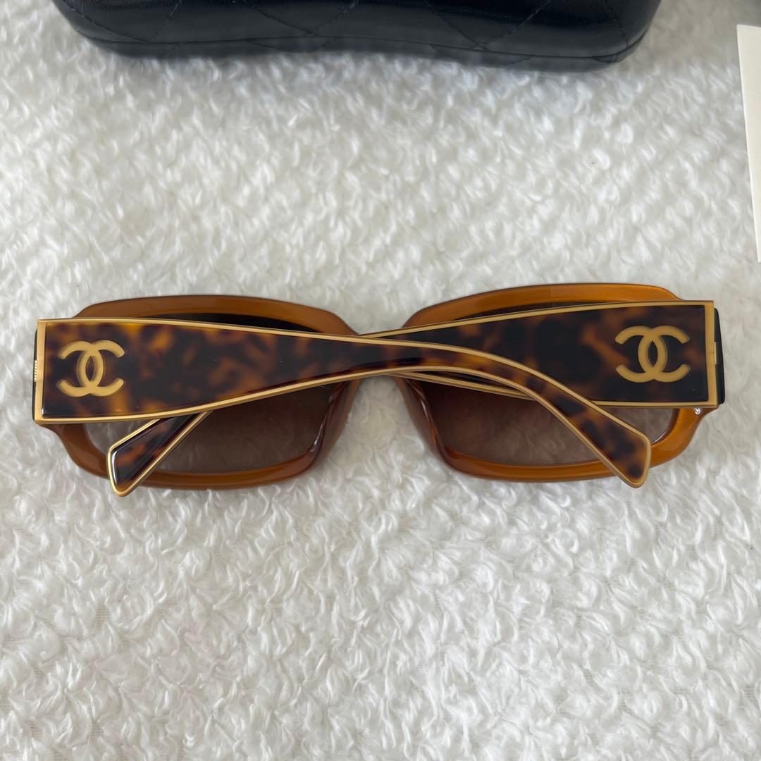 シャネルChanelサングラス 茶色