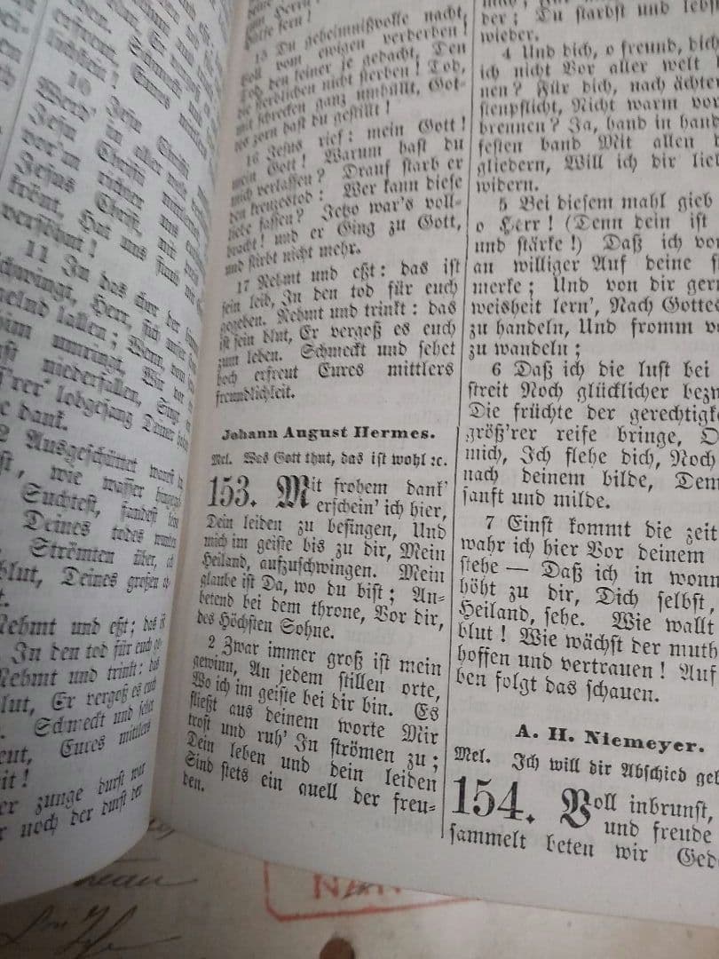 ドイツアンティーク 讃美歌本 アンティークブック 古書 Bible 聖書