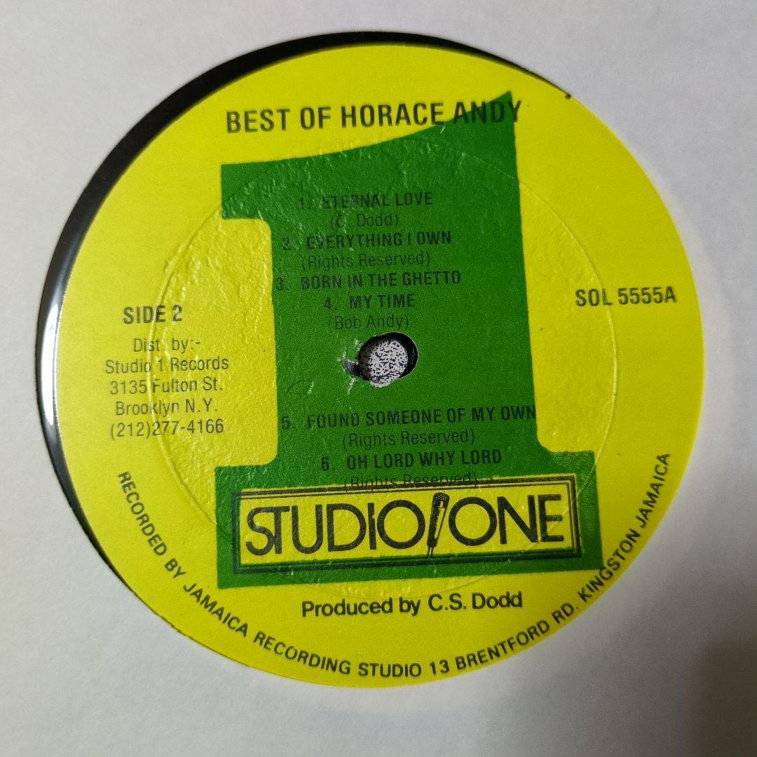 洋楽 Best Of Horace Andy STUDIO ONE US LP