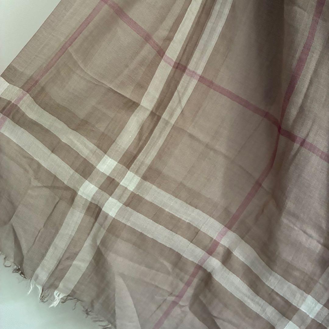 BURBERRY ベージュ チェック柄 大判ストール