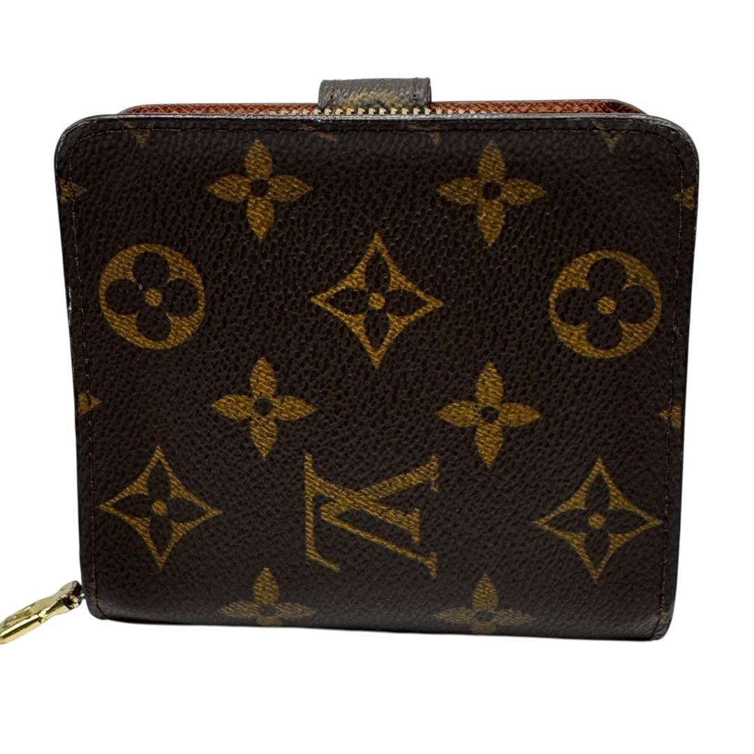 LOUIS VUITTON コンパクト ジップ モノグラム 折り財布