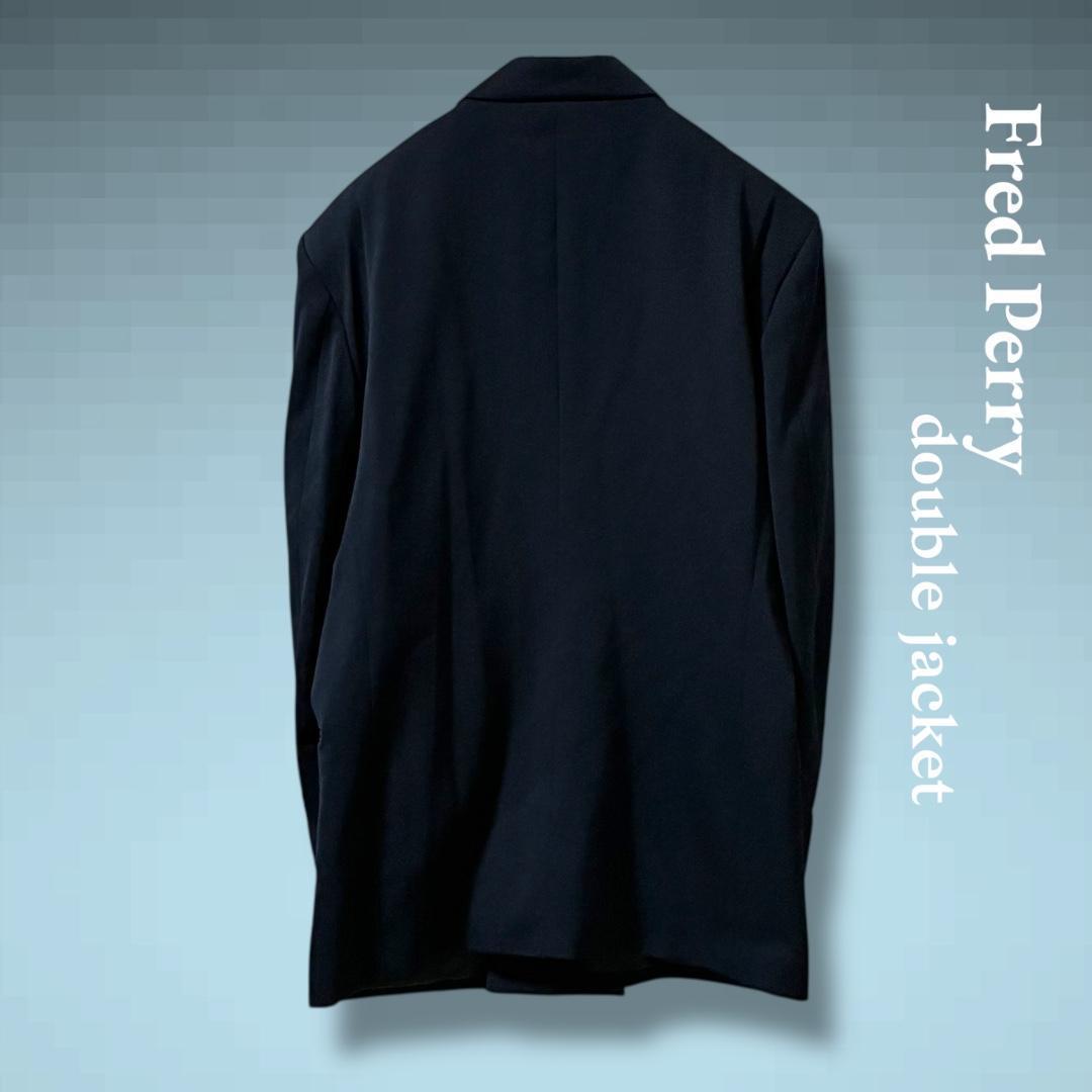 専用　フレッドペリー 紺ブレ ダブルブレストジャケット 金ボタン Mサイズ