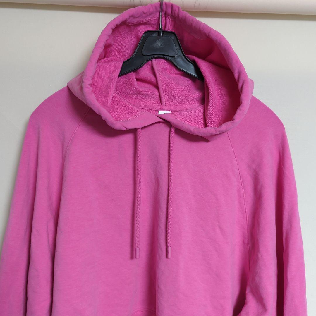 美品 alo yoga ストレッチ クロップド フーディー PINK (M)