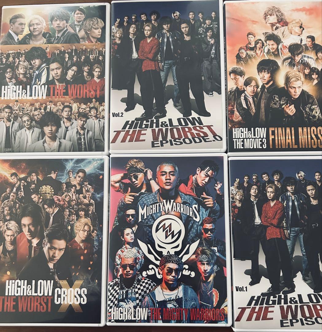 「HiGH&LOW」シリーズ DVD 15巻 セット岩田剛典 鈴木伸之新品ケース