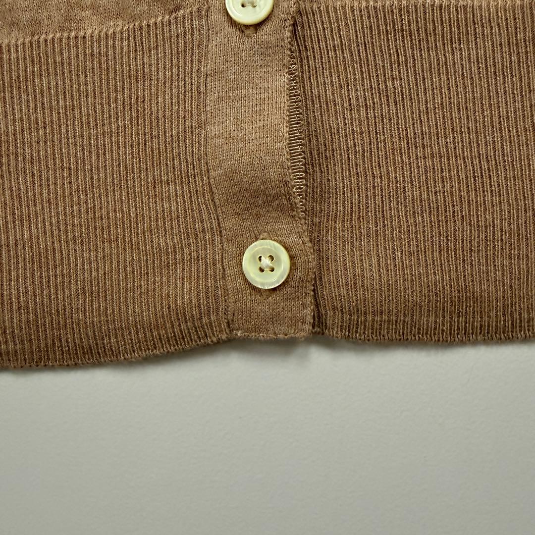 美品✨ポロラルフローレン ピマコットン クルーネック カーディガン ポニー刺繍