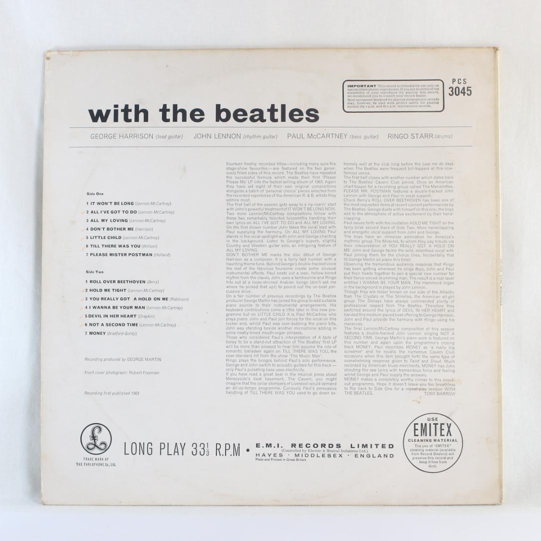 英LP With The Beatles UKオリジナル中期プレス EMI仕様