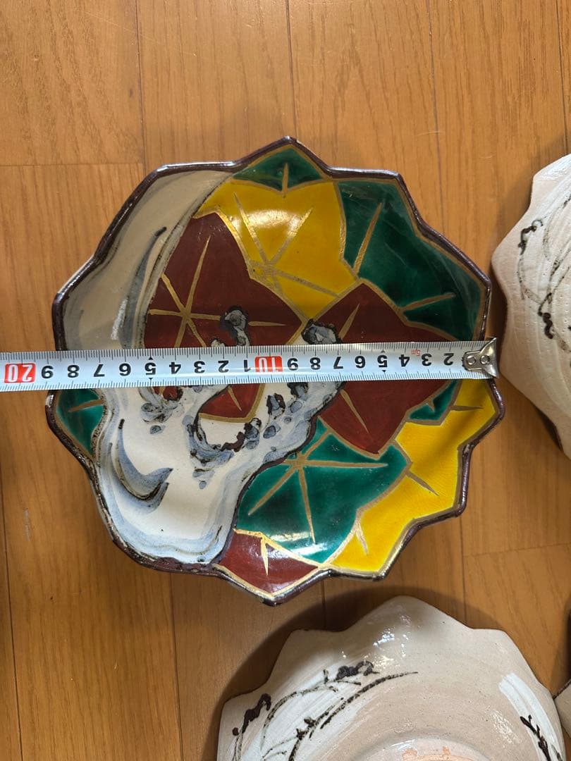 乾山竜田川写し向付け　5客