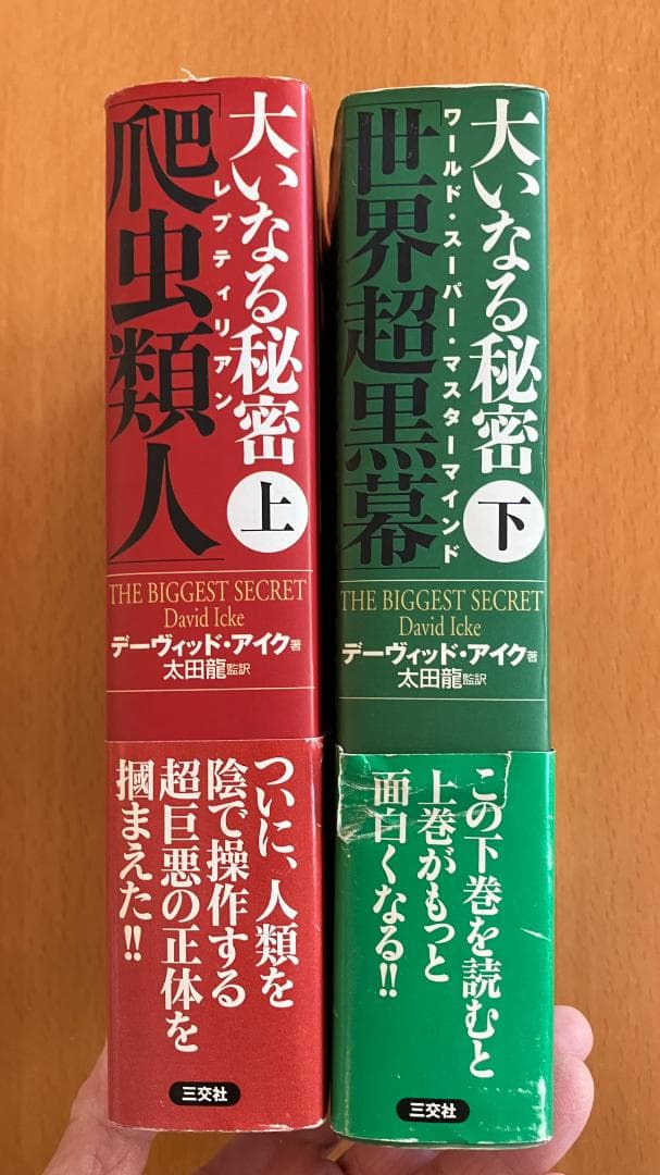 【古書】デーヴィッド・アイク『大いなる秘密　上・下 』