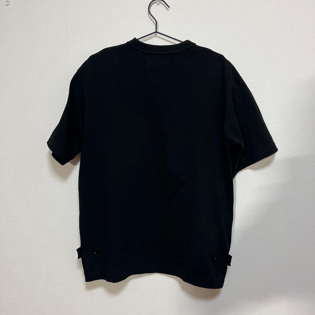 sacai サカイ 24ss ジップスリットTシャツ