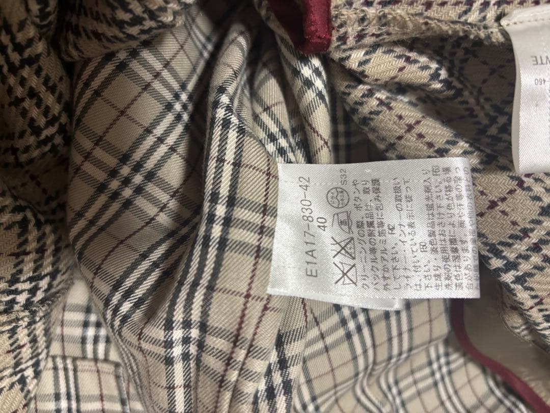 バーバリーブルーレーベル　トレンチコート　サイズ40