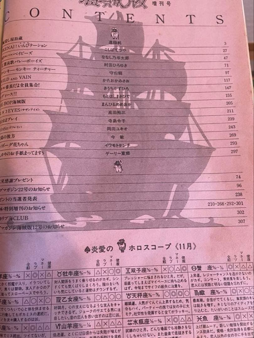 ヤングマガジン増刊 海賊版1988 腕貸し屋助蔵初掲載 3×3EYES
