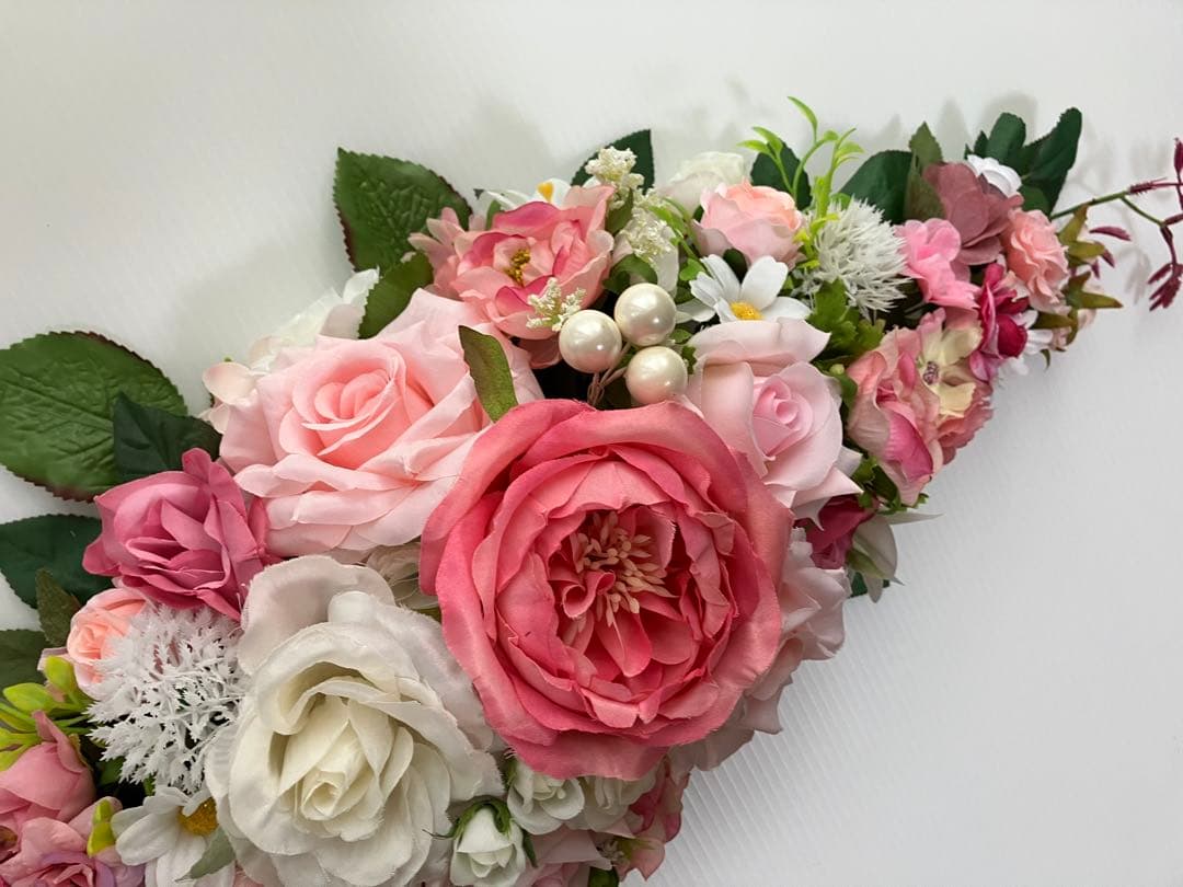 koroです♪【置き型アレジメント】ピンクの薔薇❤️
