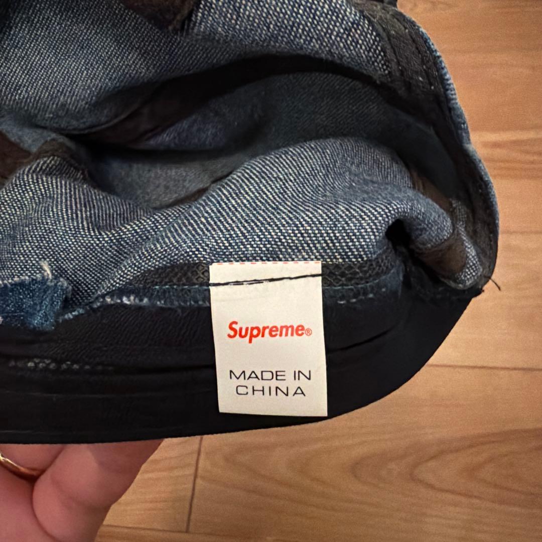 値下げSupreme デニムキャップ サイズ調整可能