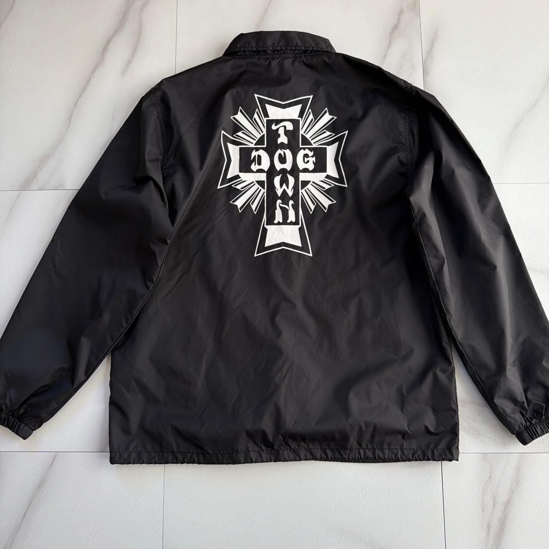極美品 DOG TOWN コーチジャケット ブルゾン ロゴ 黒
